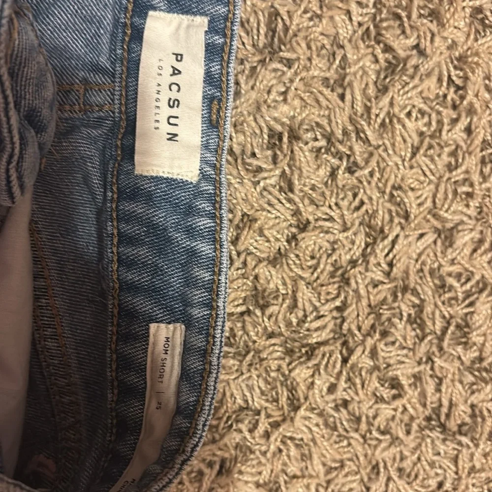 Denim Embroidered Floral Women’s Shorts - Blue